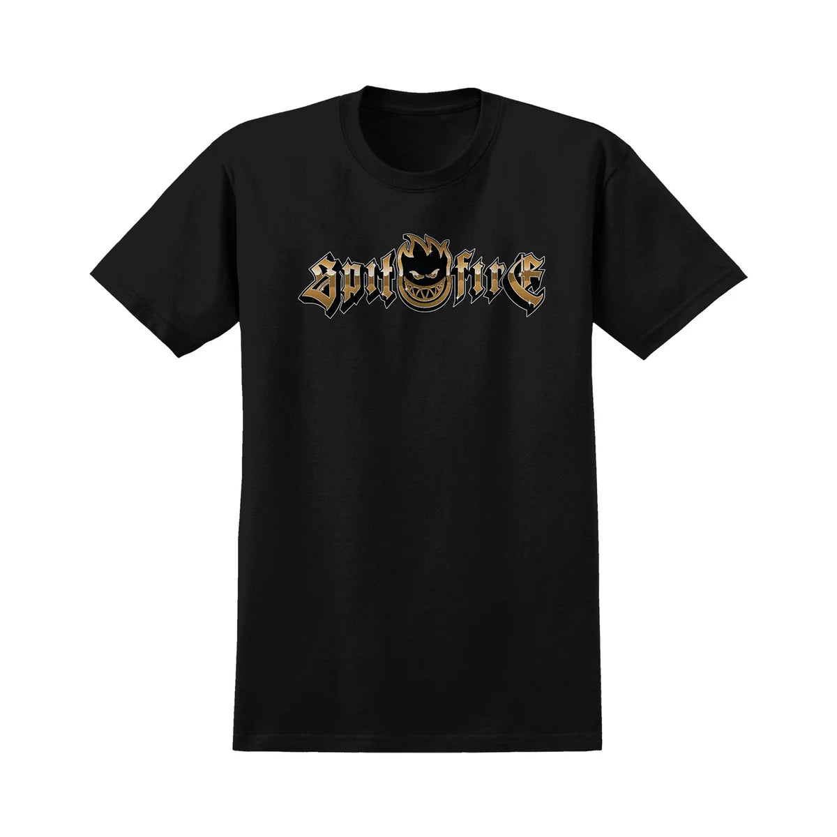 Spitfire Shirt Gold English Bighead Black