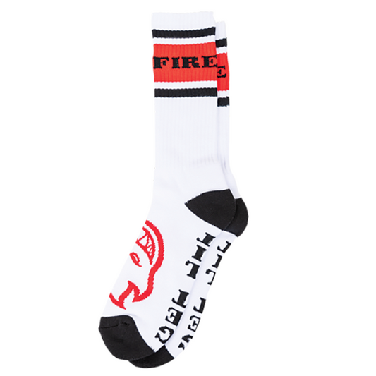 Spitfire Socks Classic 87 Bighead White Black Red