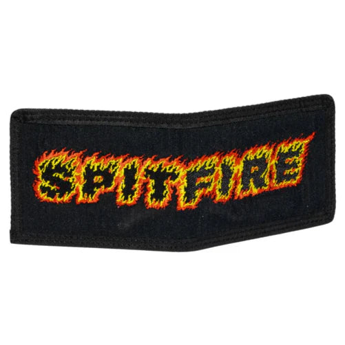 Black headband with 'SPITFIRE' in flames on a white background