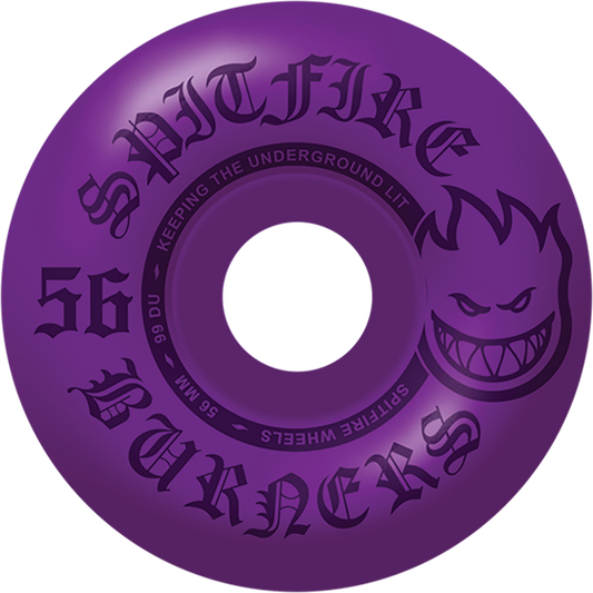 Spitfire Wheels Burners 56mm 99A Purple