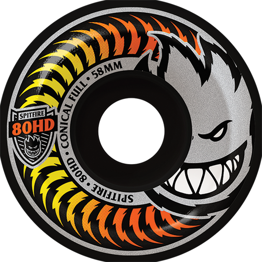 Spitfire Wheels Conical Full 58mm 80HD Fade Black