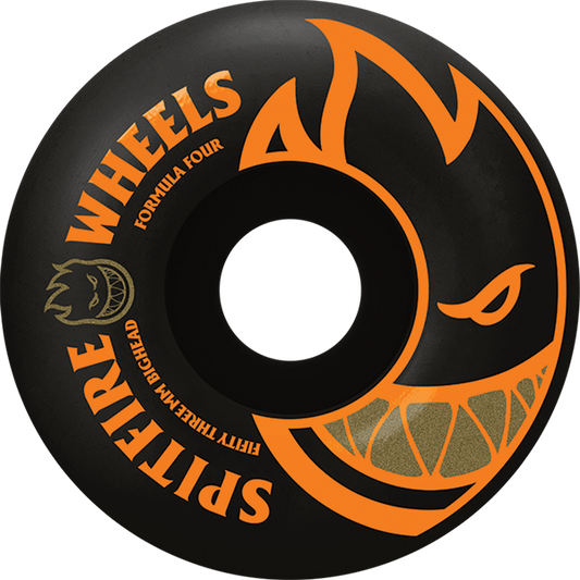 Spitfire Wheels Formula 4 Bighead 52mm 99A Black Orange
