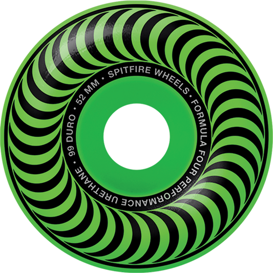 Spitfire Wheels Formula 4 Classics 52mm 99A Neon Green