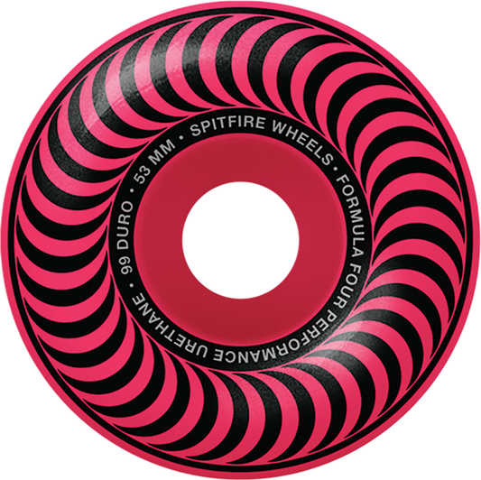 Spitfire Wheels Formula 4 Classics 53mm 99A Neon Pink
