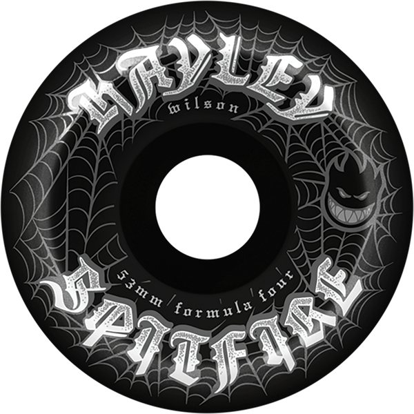Spitfire Wheels Formula 4 Conical Full 53mm 99A Wilson Webbed Black