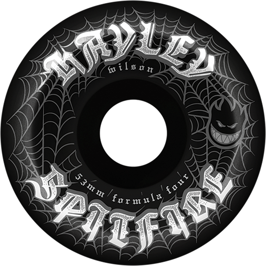 Spitfire Wheels Formula 4 Conical Full 53mm 99A Wilson Webbed Black