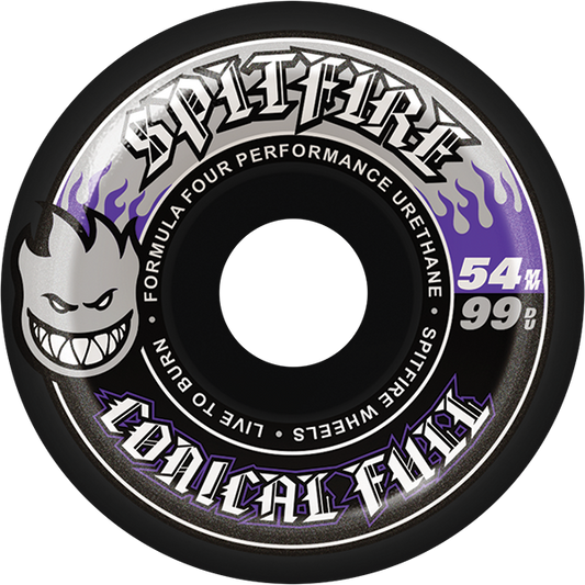 Spitfire Wheels Formula 4 Conical Full 54mm 99A Black