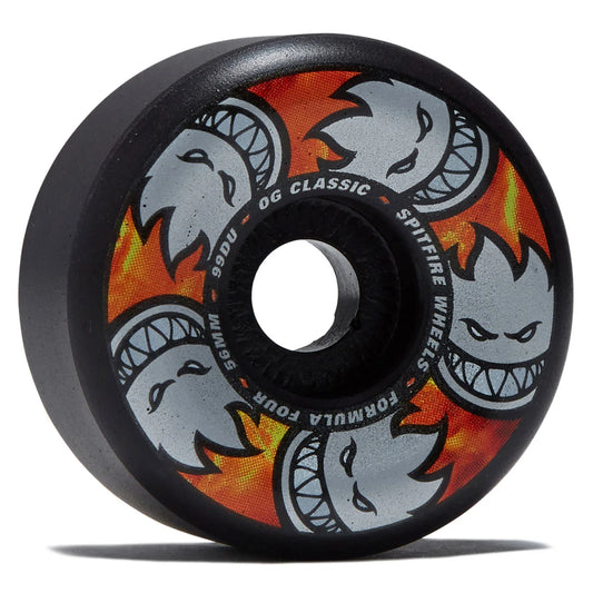 Spitfire Wheels skateboard wheel with graphic design on a white background
