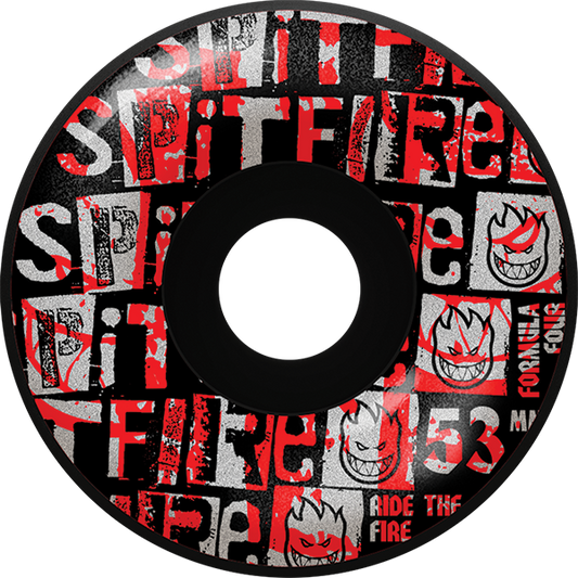 Spitfire Wheels Formula 4 Radial 53mm 99A Ransom Black