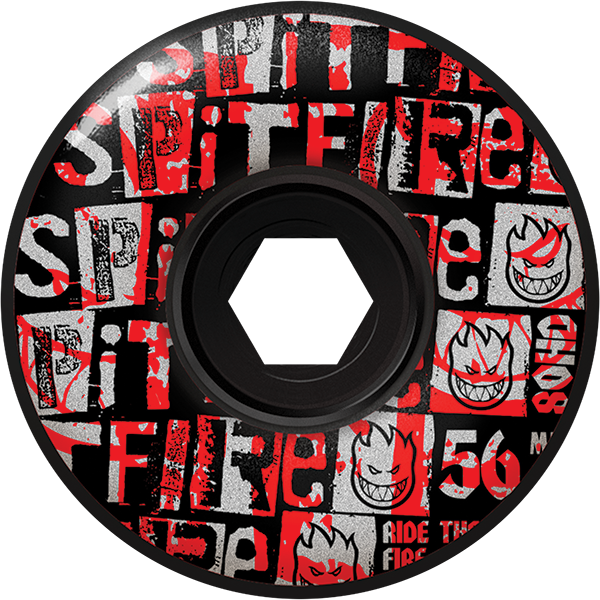 Spitfire Wheels Radial Full 56mm 80HD Ransom Black