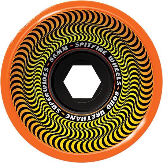 Spitfire Wheels Superwide 58mm 80HD Orange