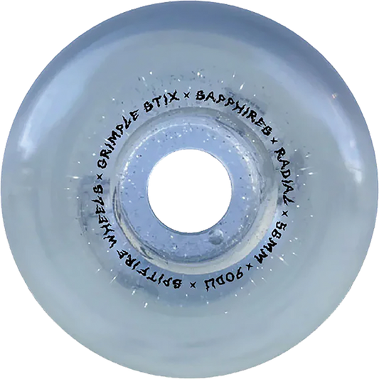 Spitfire Wheels Sapphire Cruiser 56mm 90A Grimple Dust Clear Silver