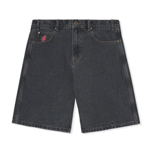 Load image into Gallery viewer, Cash Only Stars Denim Shorts - Washed Black