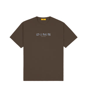 Dime Block Font T-Shirt - Driftwood