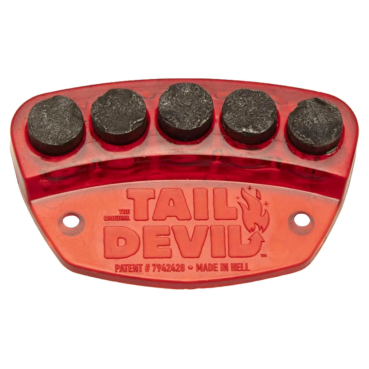 Raíles de patineta Tail Devil en rojo brillante