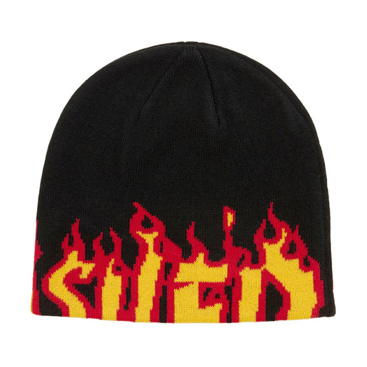 Thrasher Flame Skully Beanie Black