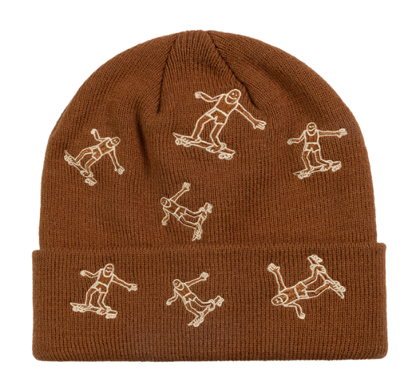 Thrasher Gonz Pattern Beanie Brown