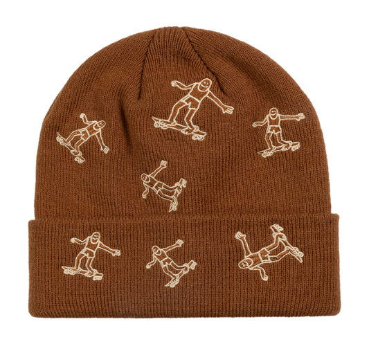 Thrasher Gonz Pattern Beanie Brown