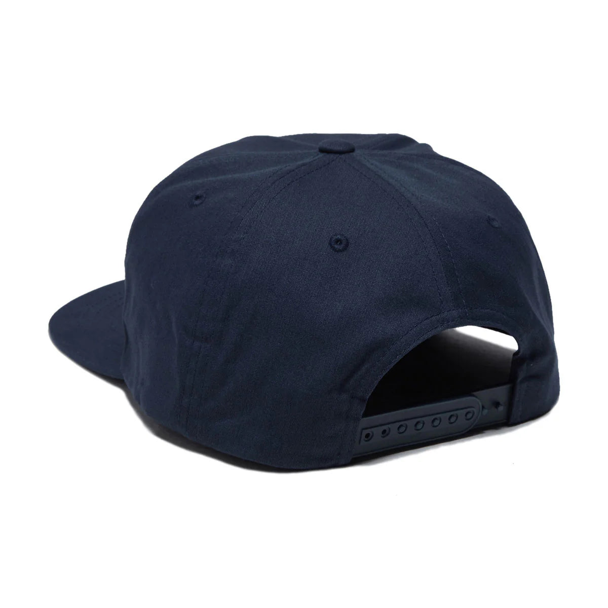 Navy blue cap on a white background