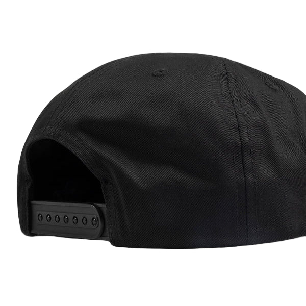 Black cap on a light gray background