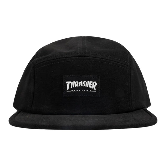 Thrasher Hat Mag Logo 5 Panel Strapback Black
