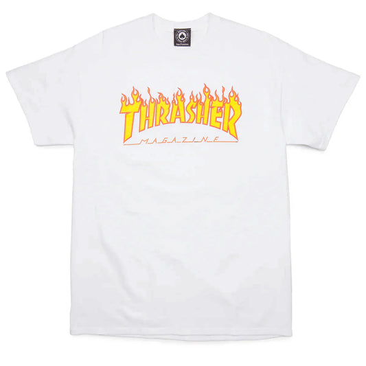 Thrasher Shirt Flame White