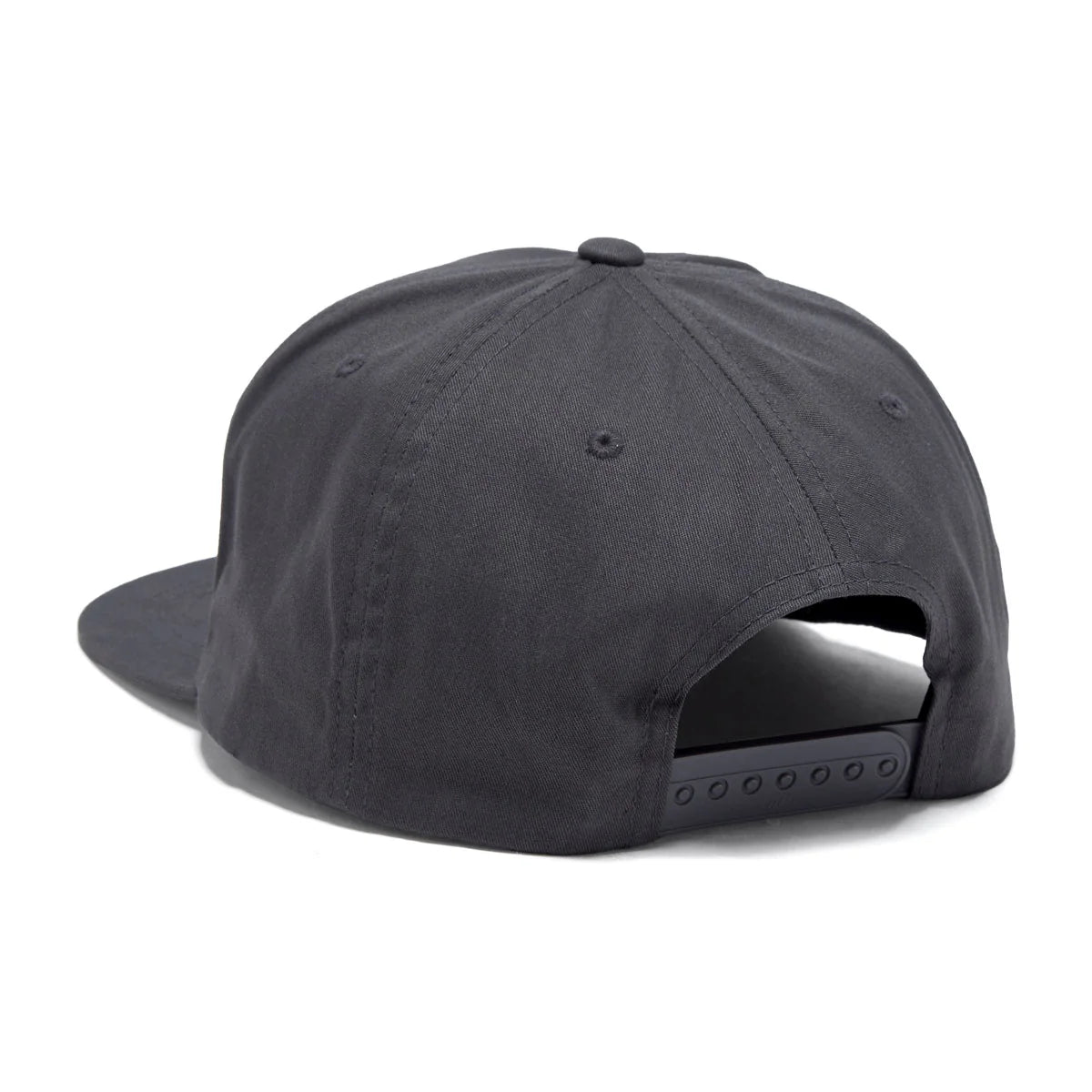 Dark gray cap on a white background