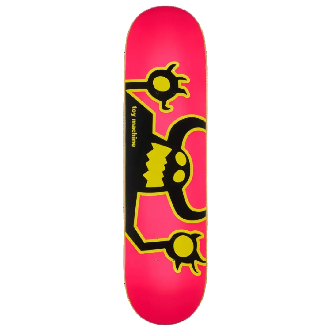 Toy Machine Skateboard Deck Original Monster Neon Pink Black 8.0