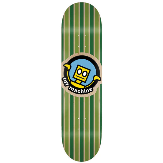 Toy Machine Skateboard Deck Robot Stripes 8.75
