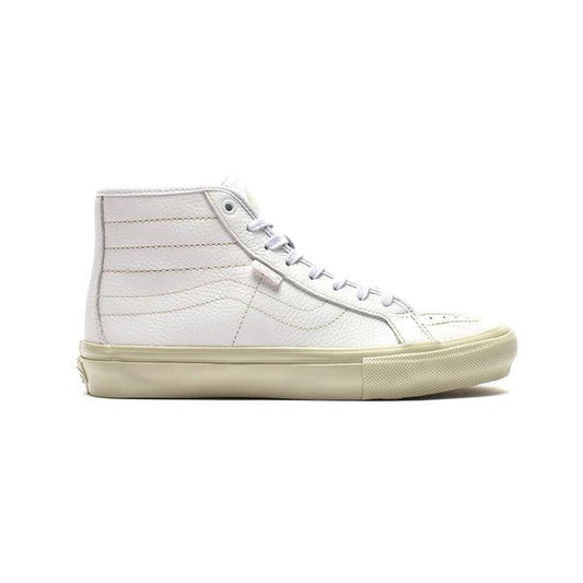 Vans Skate Sk8 Hi Decon VCU Vintage Leather White Shoes