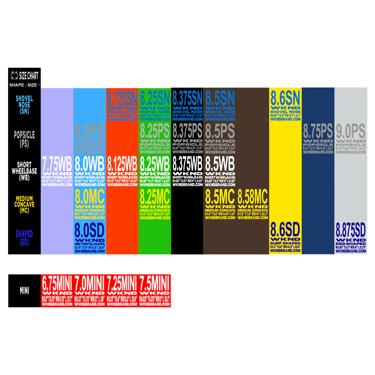 WKND Skateboard Deck Huldra Karsten Kleppan 8.5