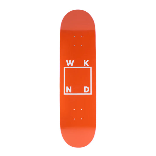 WKND Skateboard Deck Logo Orange 8.125