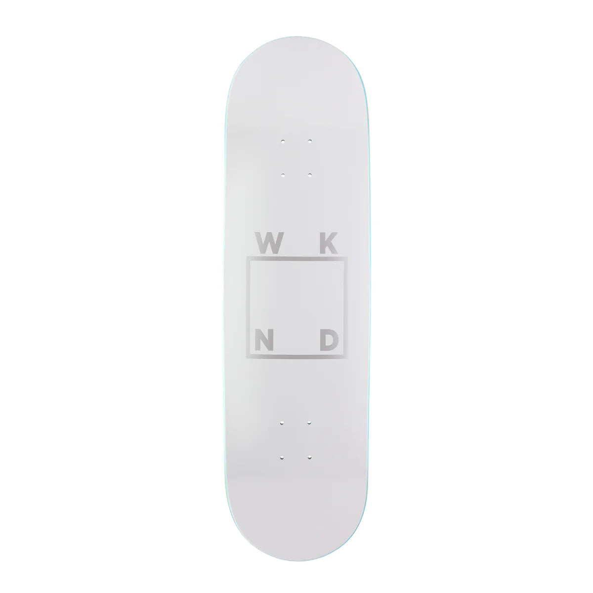 WKND Skateboard Deck Logo White 9.0