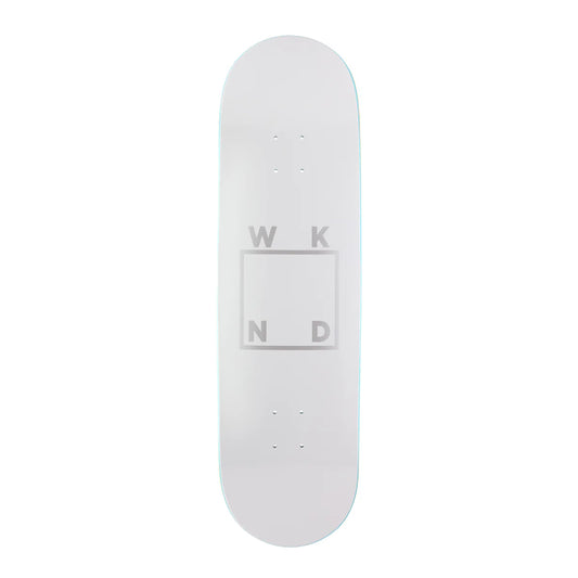 WKND Skateboard Deck Logo White 9.0