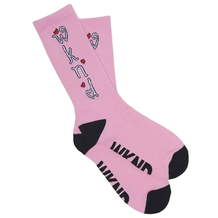 WKND Socks Heart Pink