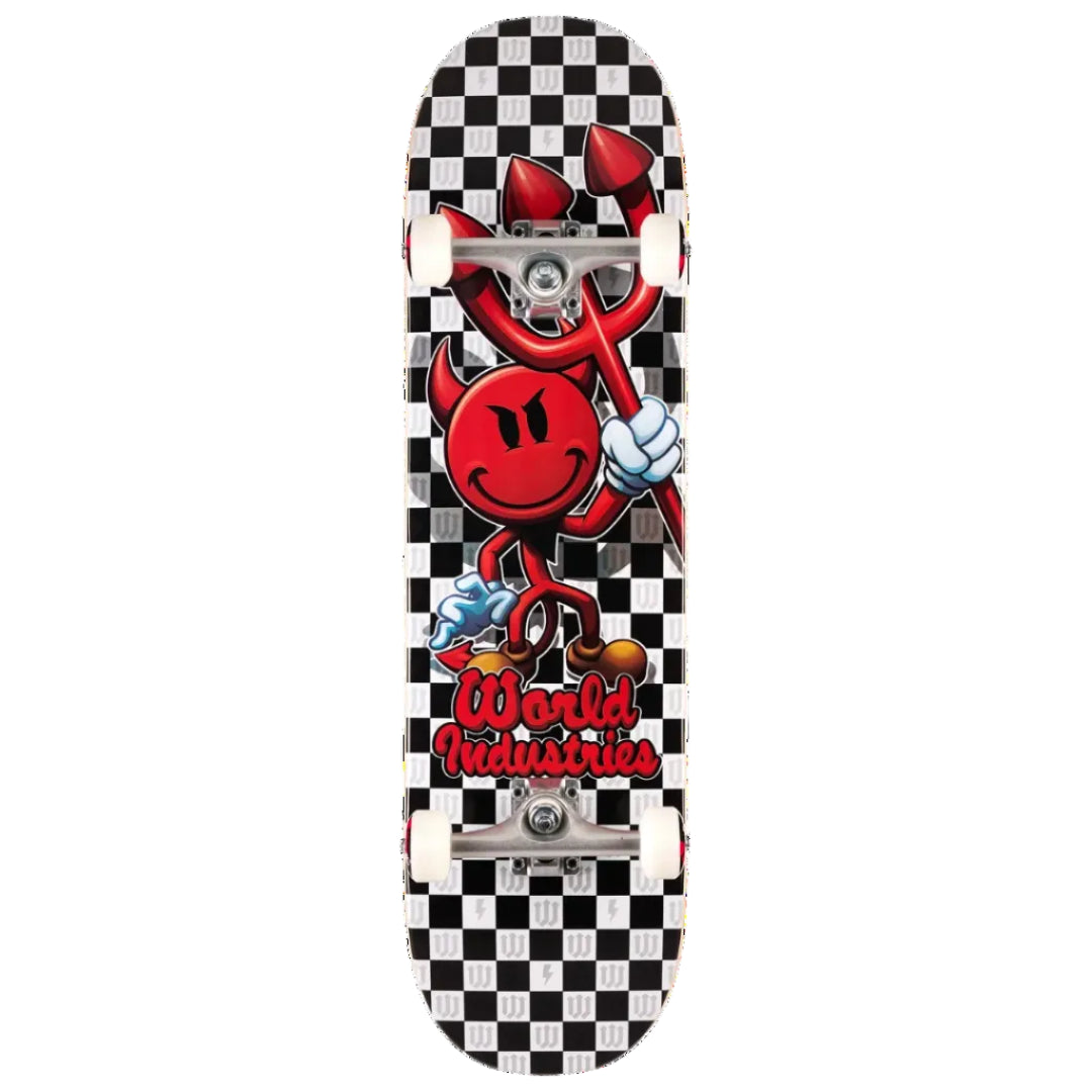 World Industries Complete Skateboard Checker Devilman 8.5