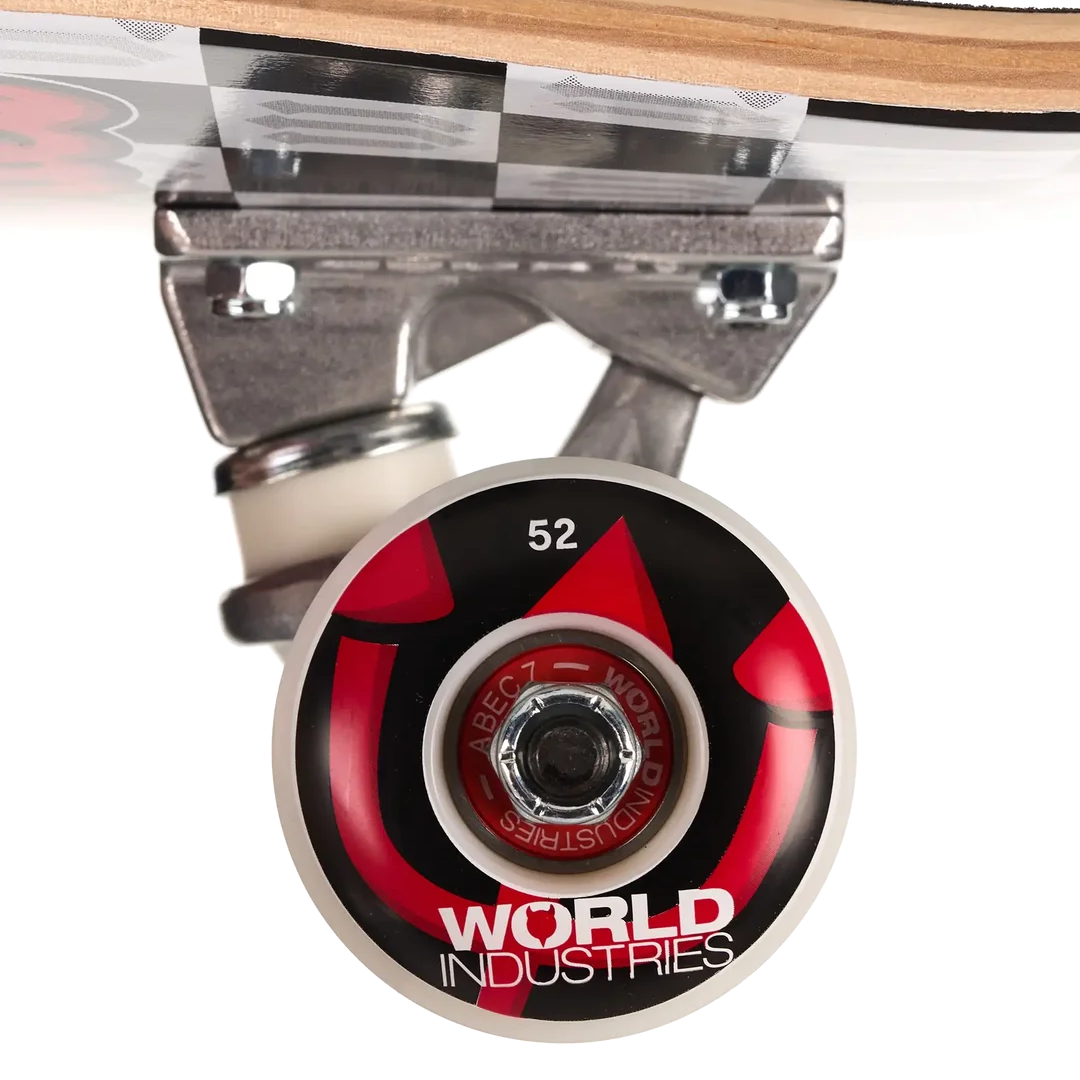World Industries Complete Skateboard Checker Devilman 8.5