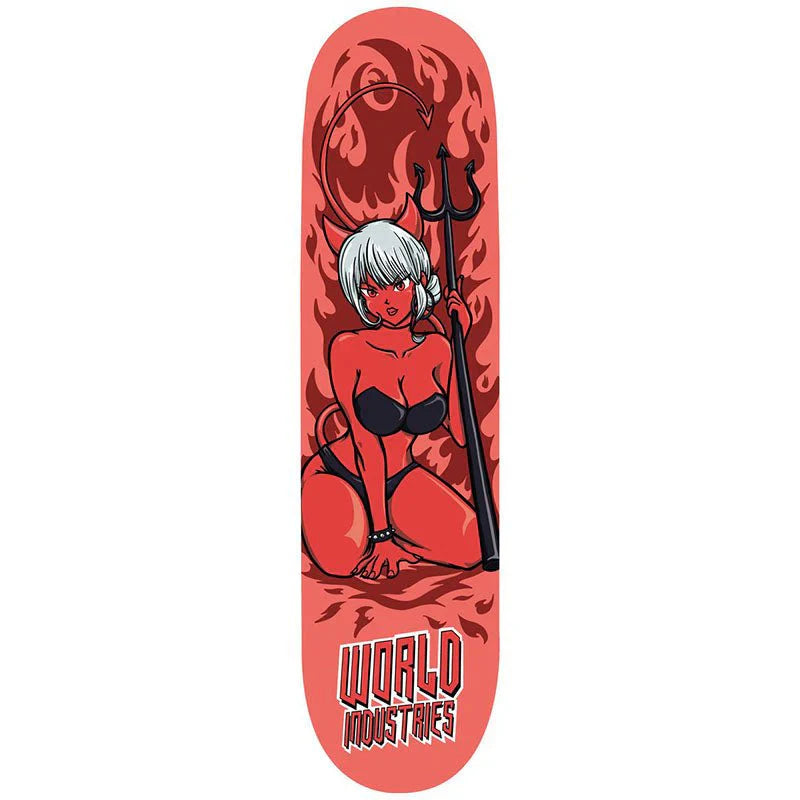 World Industries Skateboard Deck Devil Girl 8.75