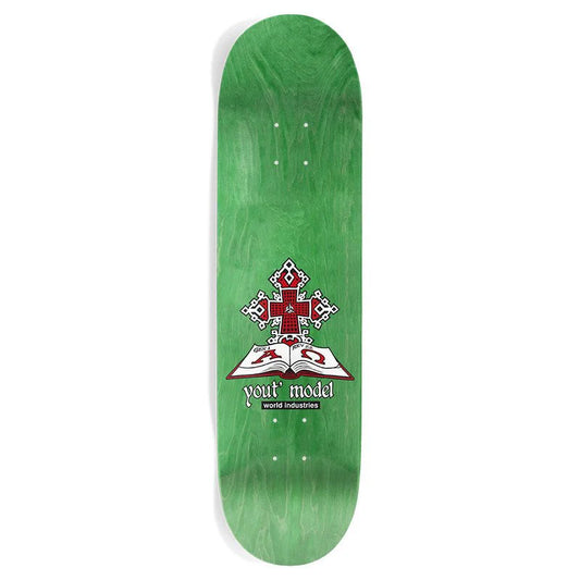 World Industries Skateboard Deck Hartsel Yout Model Green 8.5