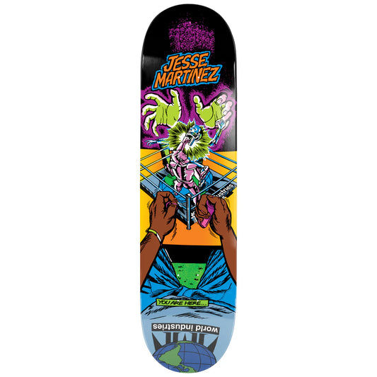 World Industries Skateboard Deck Martinez Rock'em Sock'em 8.25