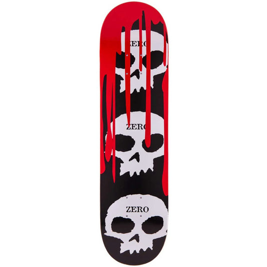 Zero Skateboard Deck 3 Skull with Blood 7.75