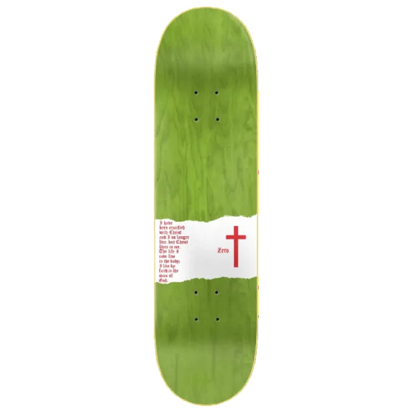Zero Skateboard Deck Sheckler Cross Red 8.5