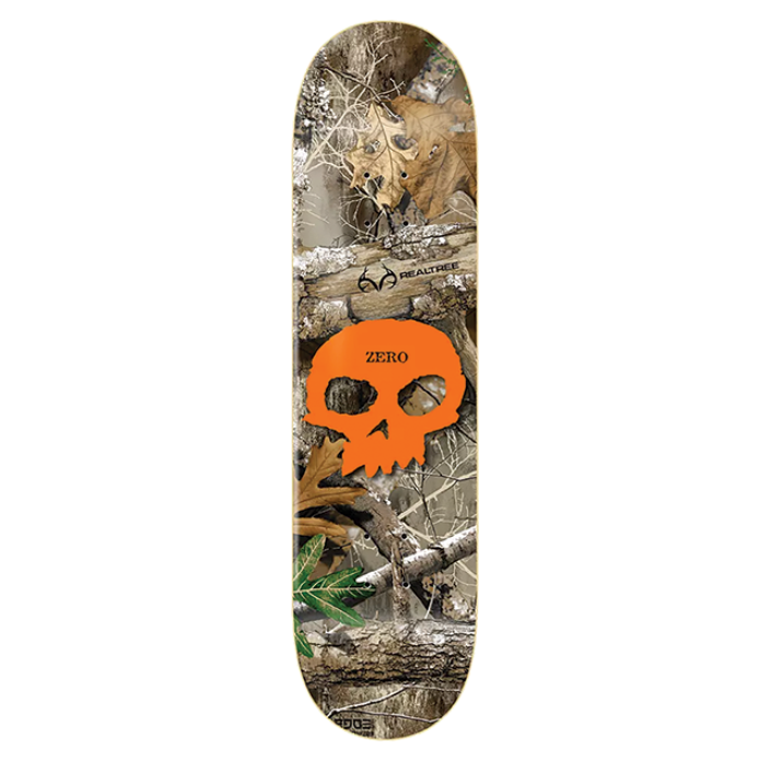 Zero Skateboard Deck Single Skull Real Tree 8.25