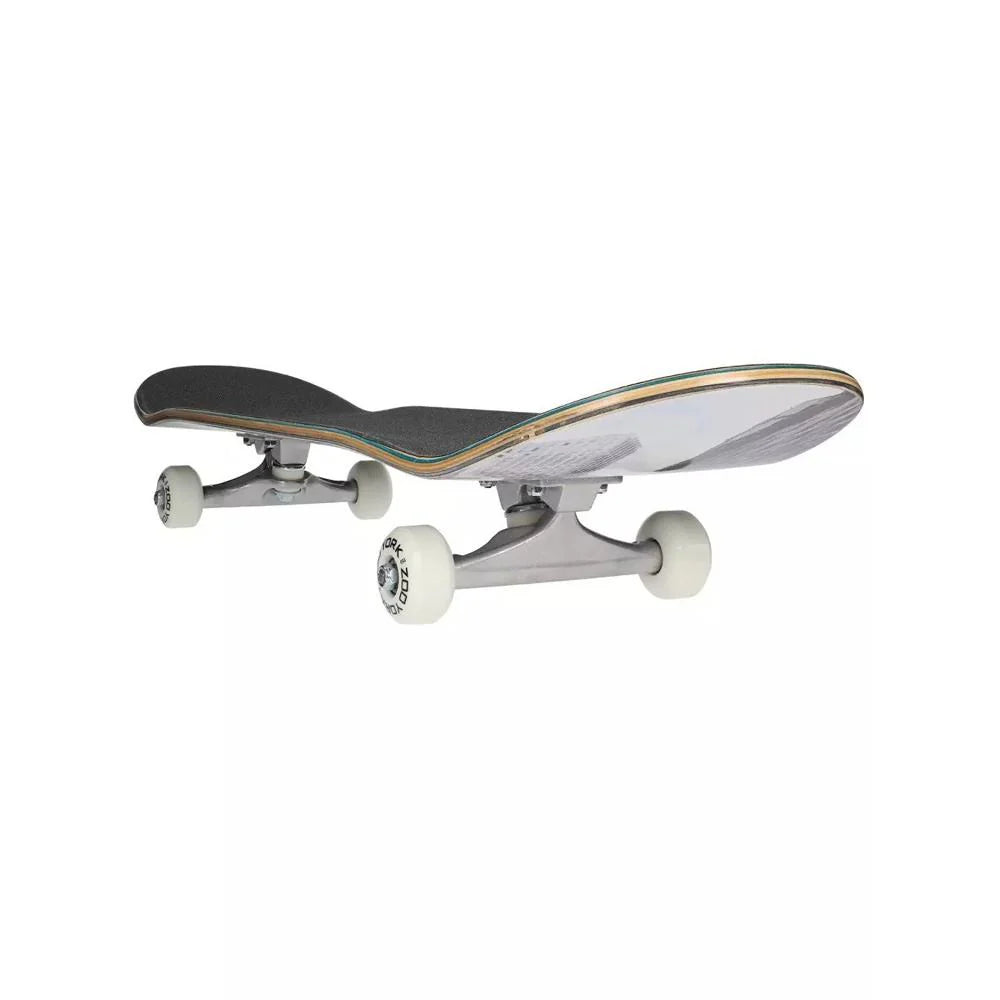 Skateboard with a white background