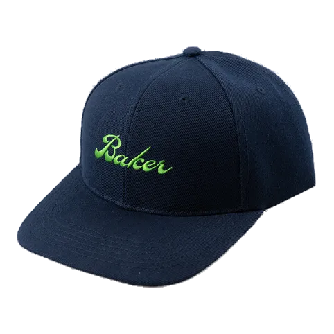Baker Hat Cursive Navy
