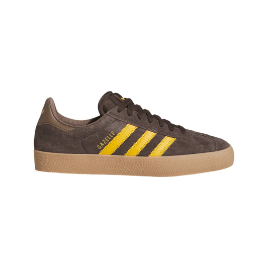 Adidas Skateboarding Shoes Gazelle ADV Dark Brown Preloved Yellow