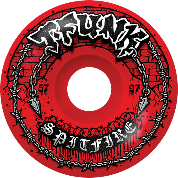 Spitfire Wheels Formula 4 Radial Full 57mm 97A T Funk Red