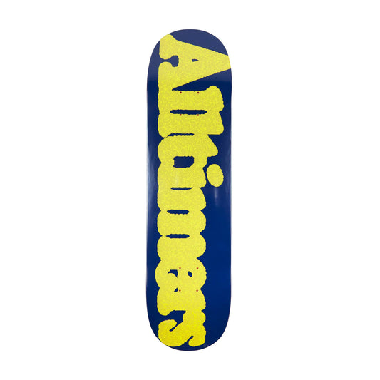 Alltimers Skateboard Deck Broadway Stoned Navy Yellow 8.3
