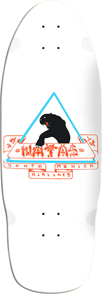 SMA Skateboard Deck Natas Kaupas Panther Reissue White Dip 10.0