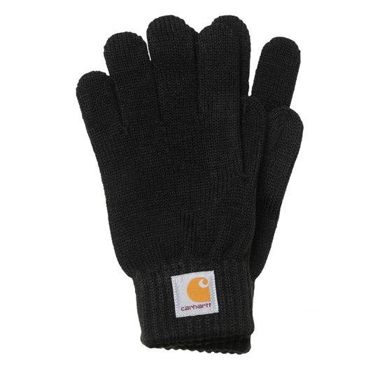 Black glove with Carhartt logo on a white background
